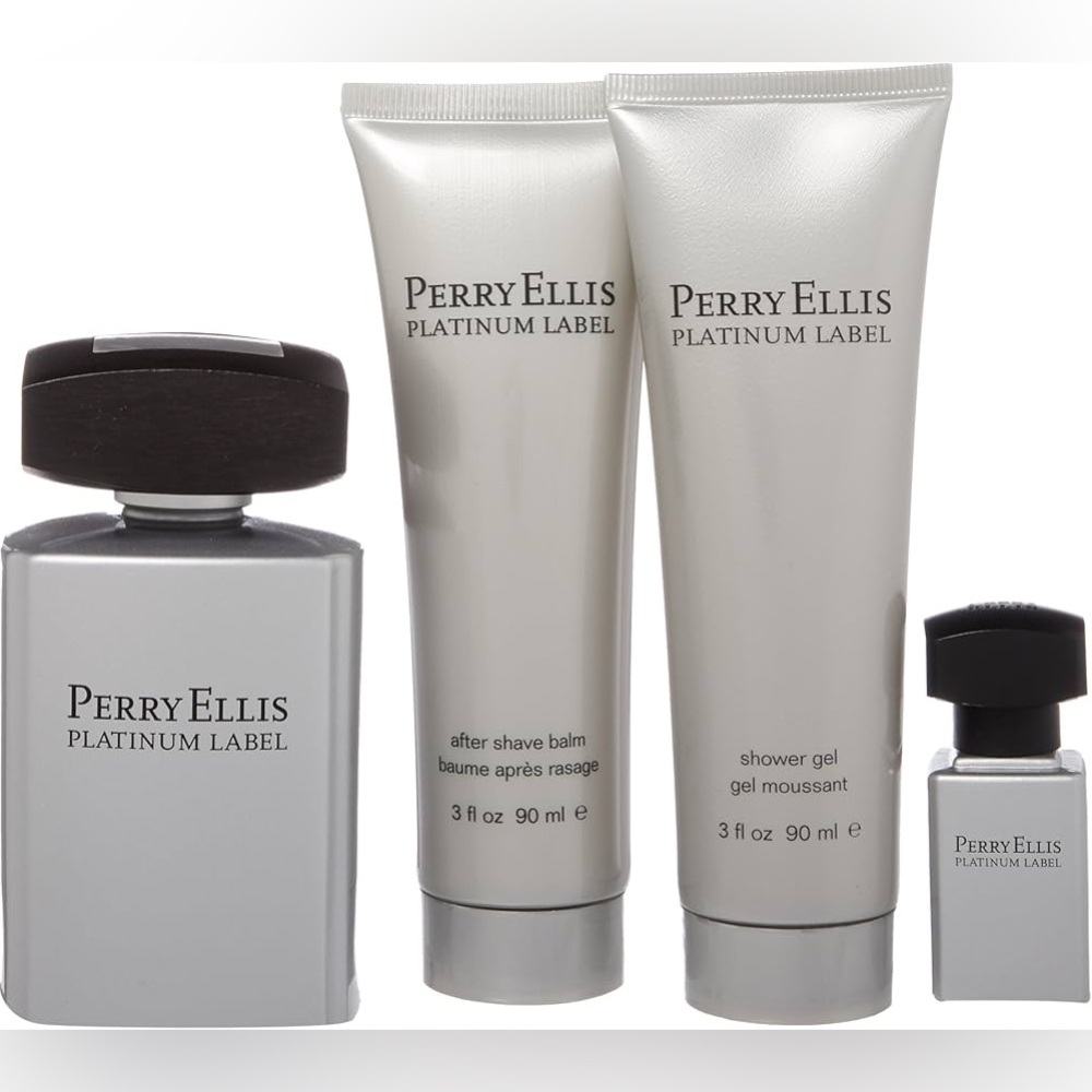 Perry Ellis Platinum Label Men 4Pc Gift Set
